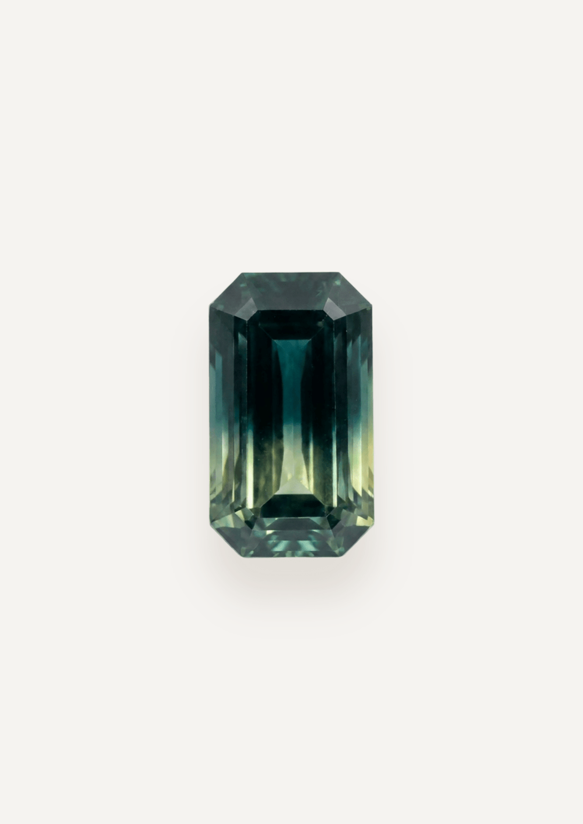 4.13ct Emerald Cut Parti Sapphire - Molten Store