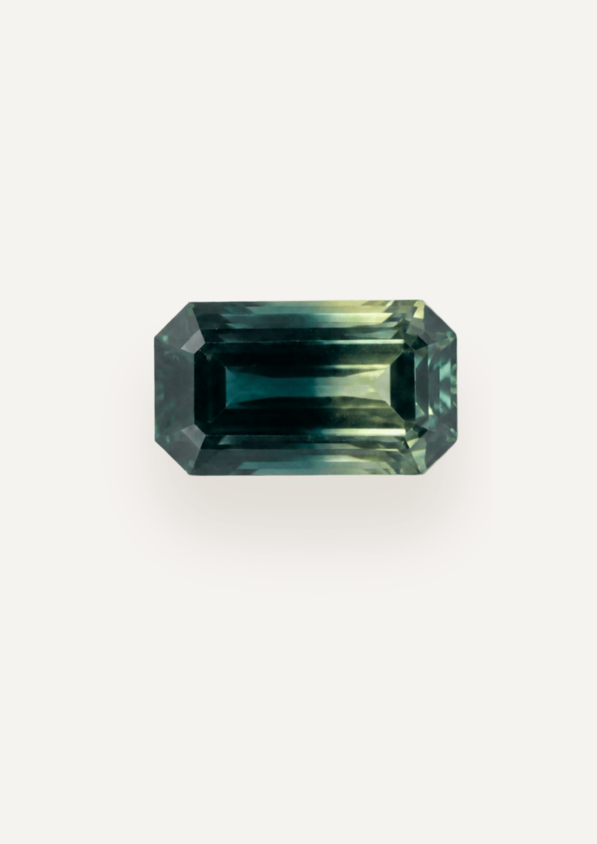 4.13ct Emerald Cut Parti Sapphire - Molten Store