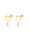The Sunshine Pearl 14ct Gold Vermeil Huggies