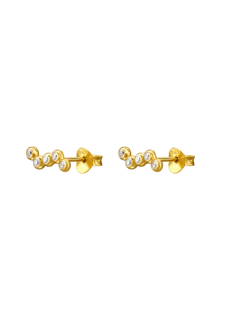 The Meander 14ct Gold Vermeil Stud Earrings