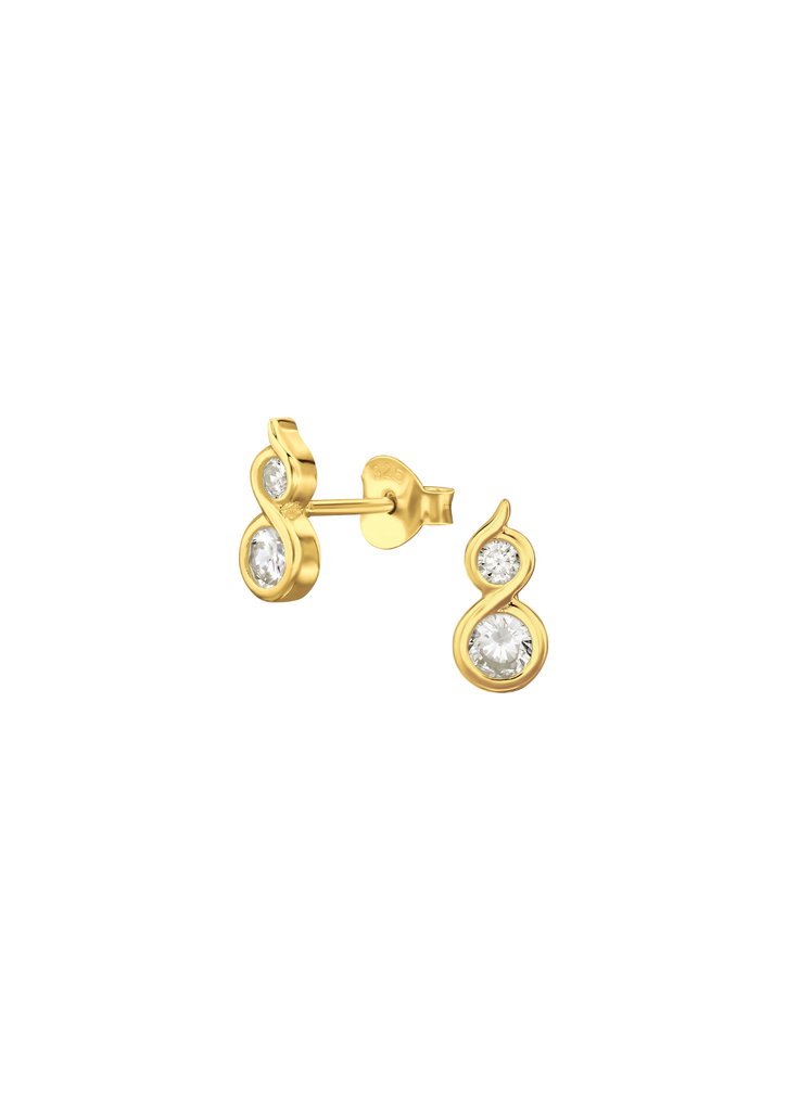 The Harmonia 14ct Gold Vermeil Stud Earrings