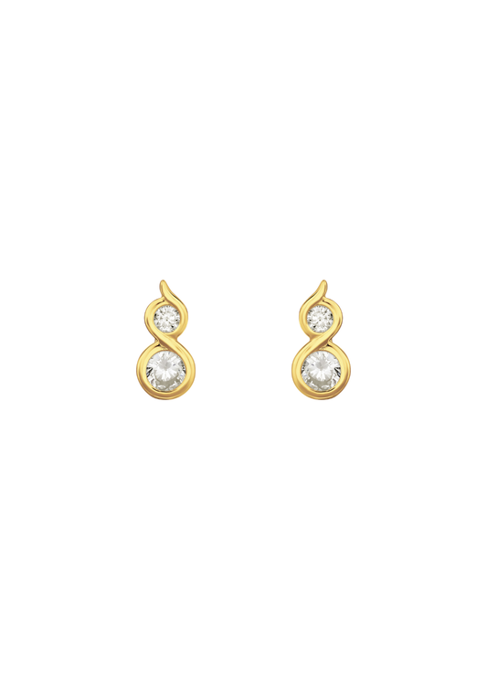The Sunshine Pearl 14ct Gold Vermeil Huggies