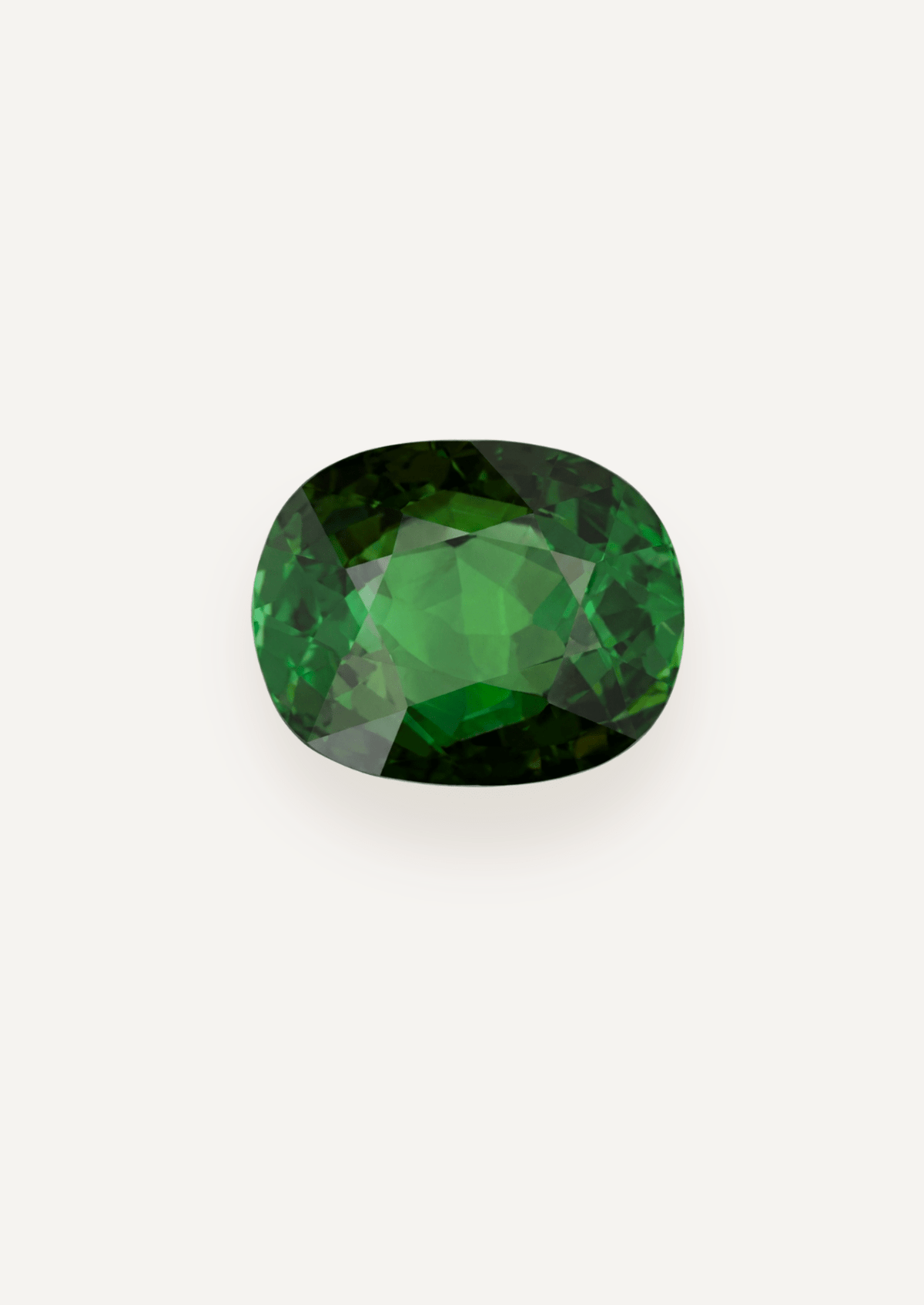 5.87ct Green Cushion Cut Tourmaline - Molten Store