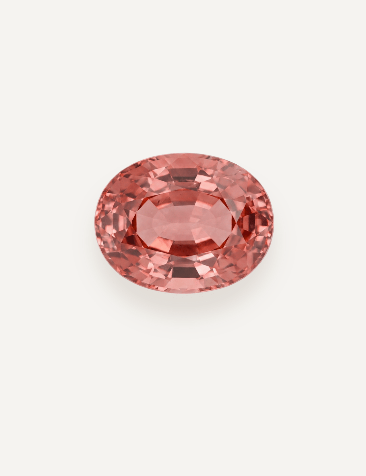 6.42ct Padparadscha Peach Colour Oval Cut Tourmaline - Molten Store