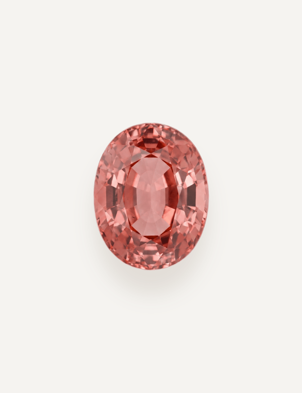 6.42ct Padparadscha Peach Colour Oval Cut Tourmaline - Molten Store