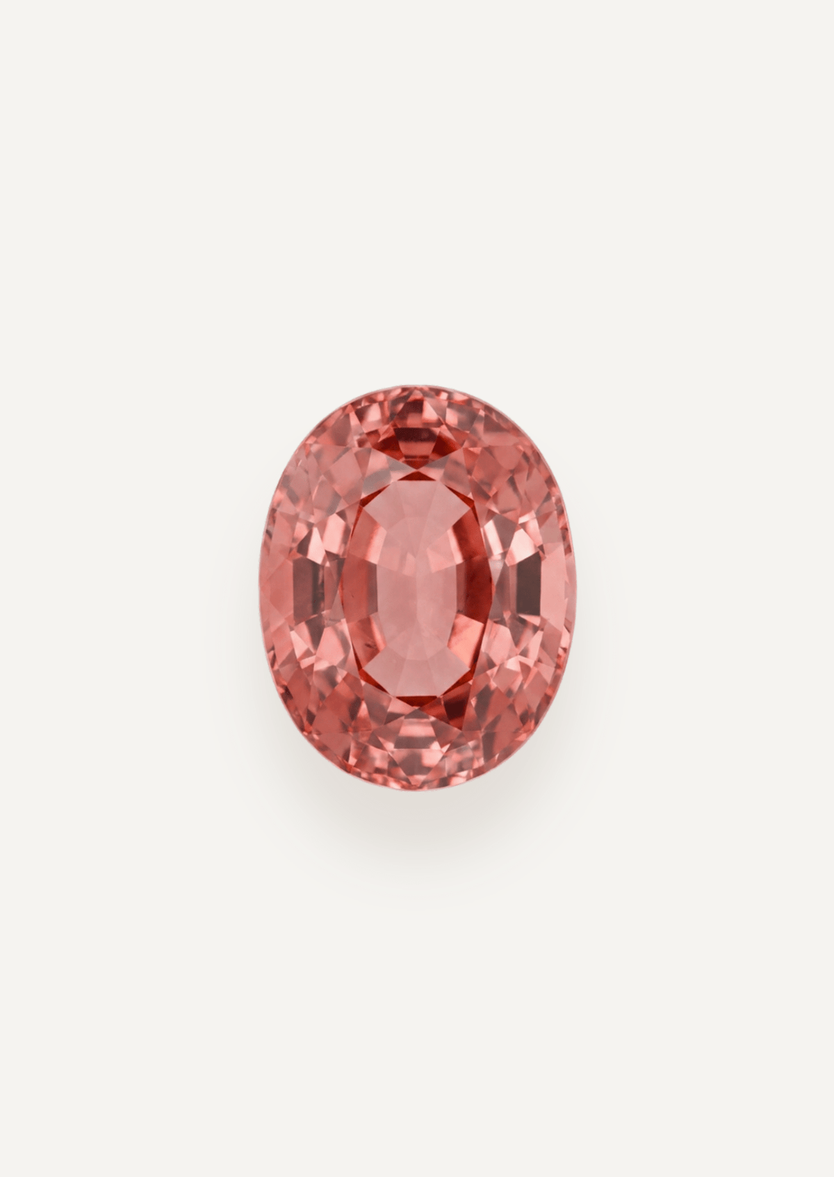 6.42ct Padparadscha Peach Colour Oval Cut Tourmaline - Molten Store