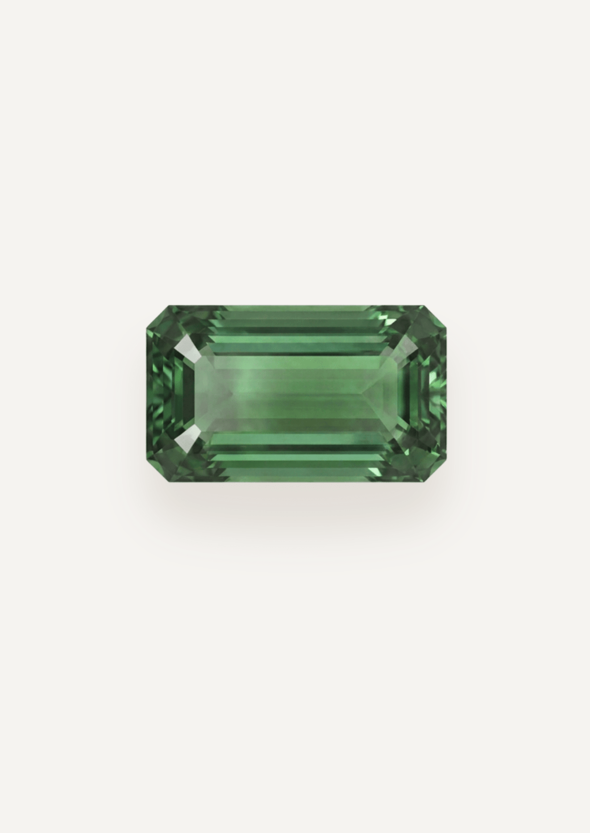 6.71ct Green Emerald Cut Tourmaline - Molten Store