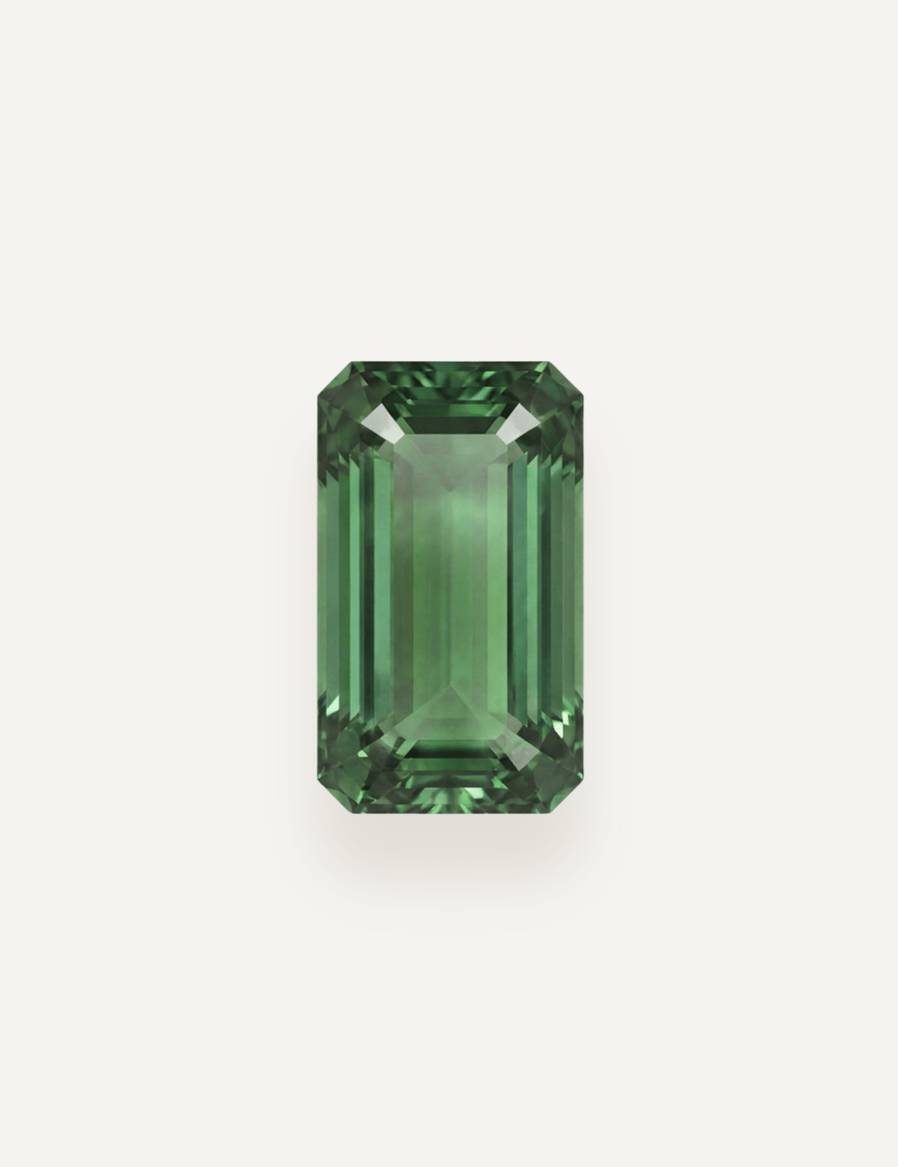 6.71ct Green Emerald Cut Tourmaline - Molten Store