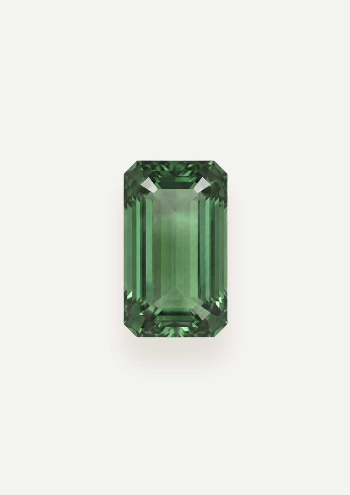 6.71ct Green Emerald Cut Tourmaline - Molten Store