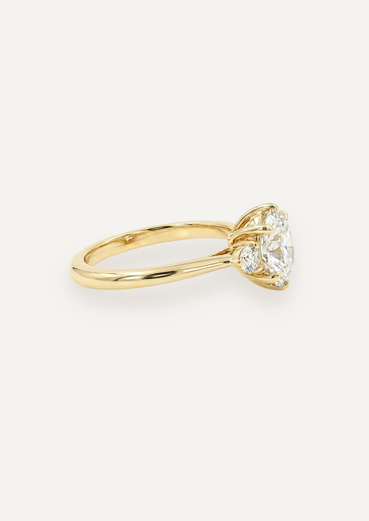 The Esme Ring with Oval Cut Diamond