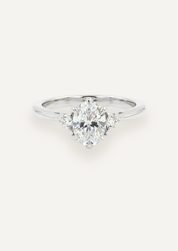 The Esme Ring with Oval Cut Diamond