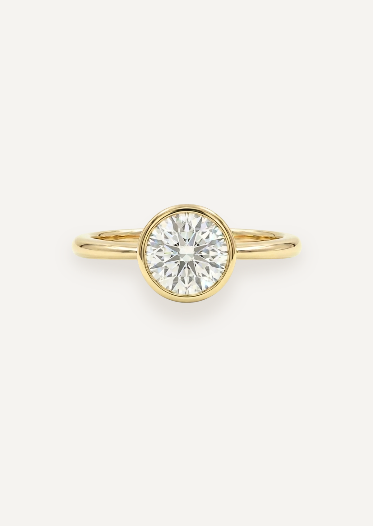 The Isabel Ring with Round Cut Diamond