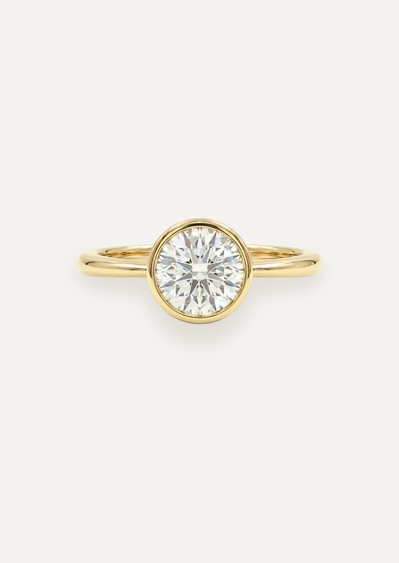 The Isabel Ring with Round Cut Diamond