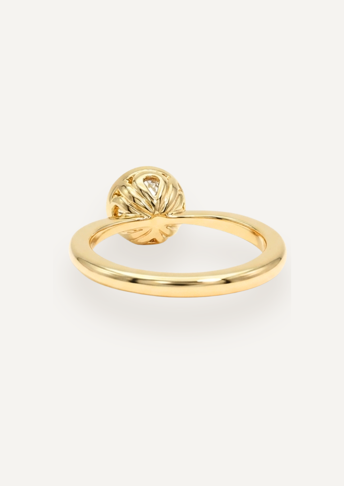 The Isabel Ring with Round Cut Diamond