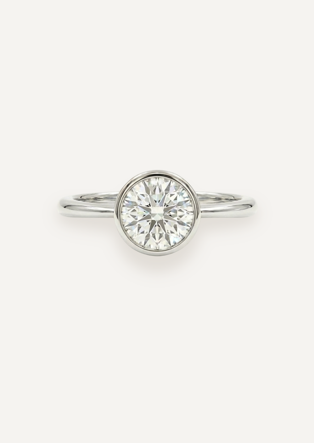 The Isabel Ring with Round Cut Diamond