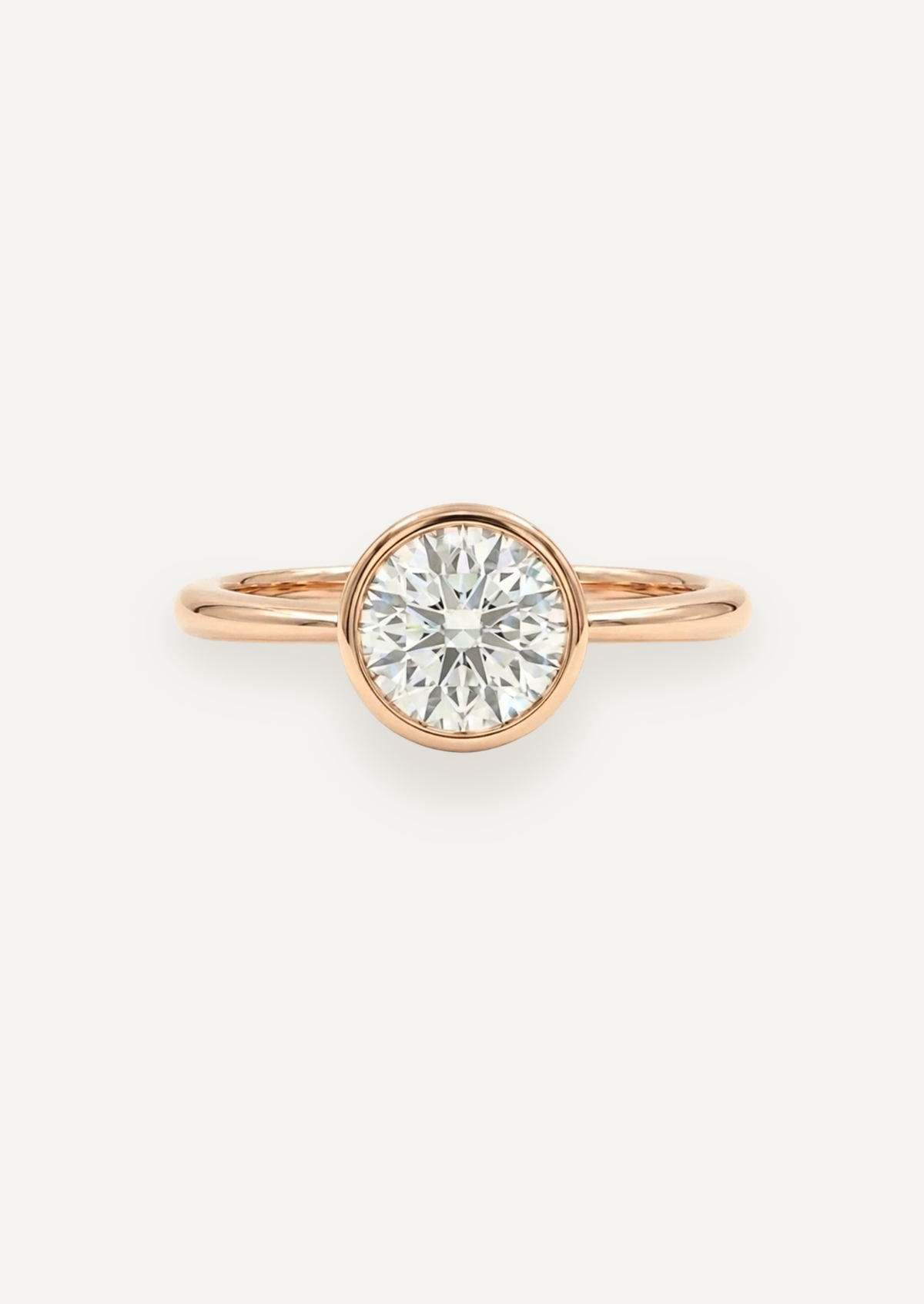 The Isabel Ring with Round Cut Diamond