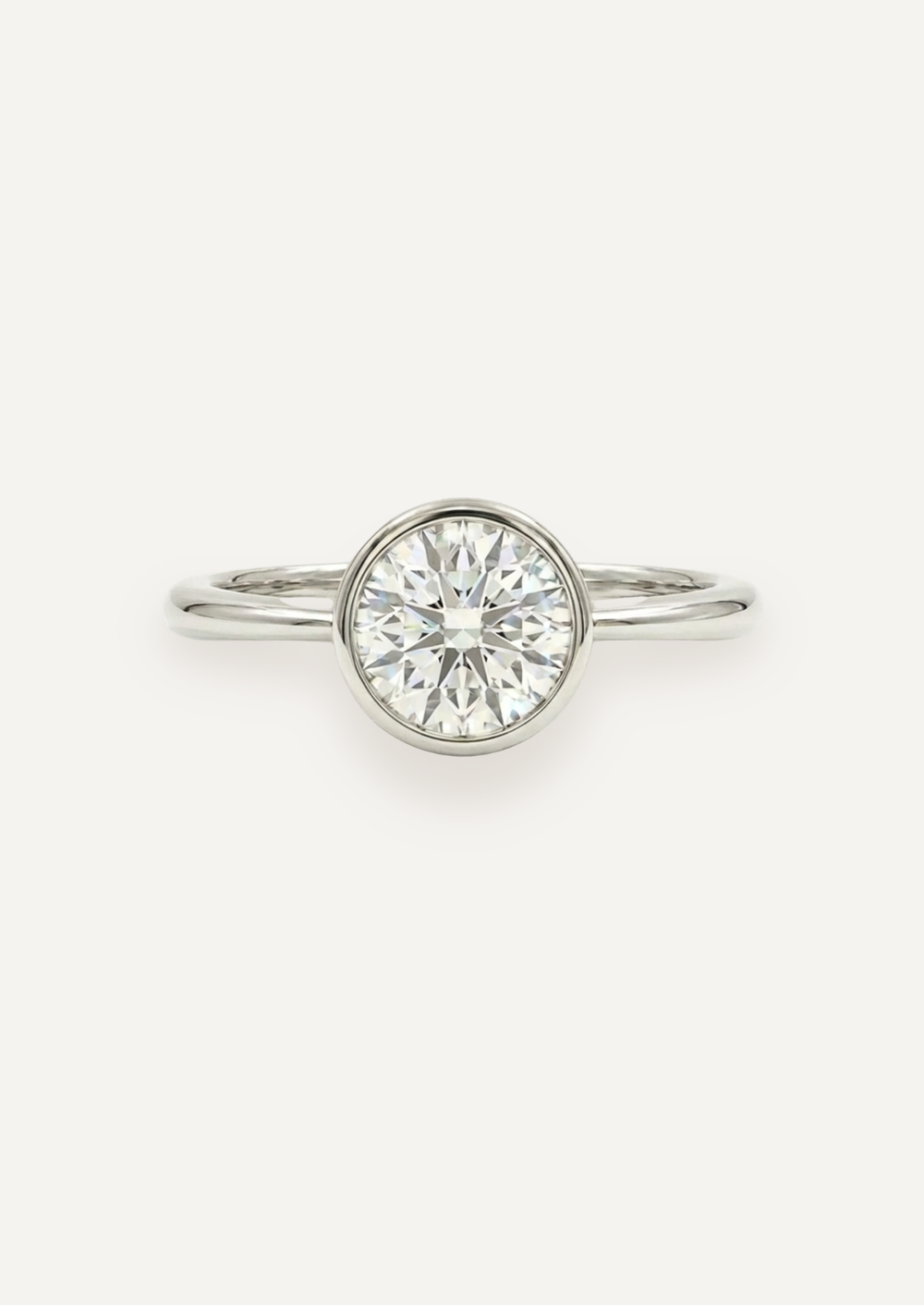 The Isabel Solitaire Ring in Platinum