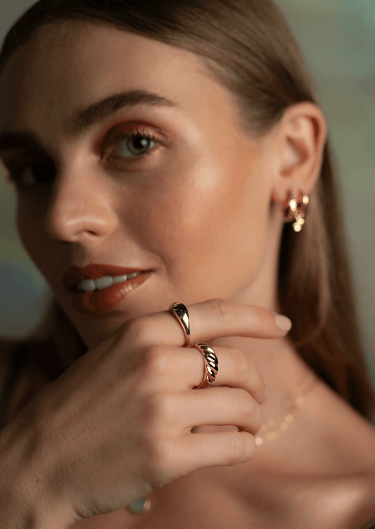 The Croissant 14ct Gold Vermeil Signet Ring