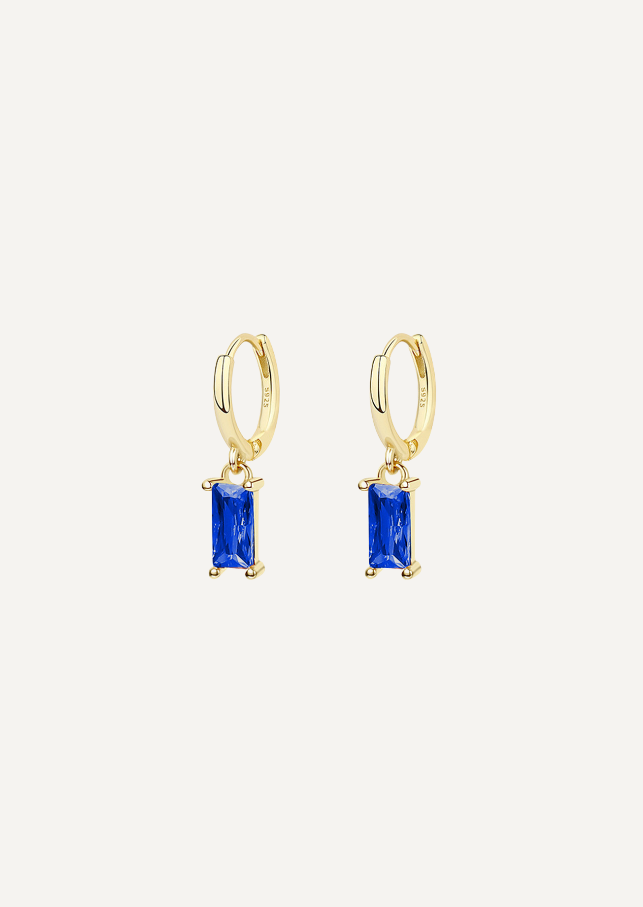 The Elara Azure Gold Vermeil Earrings