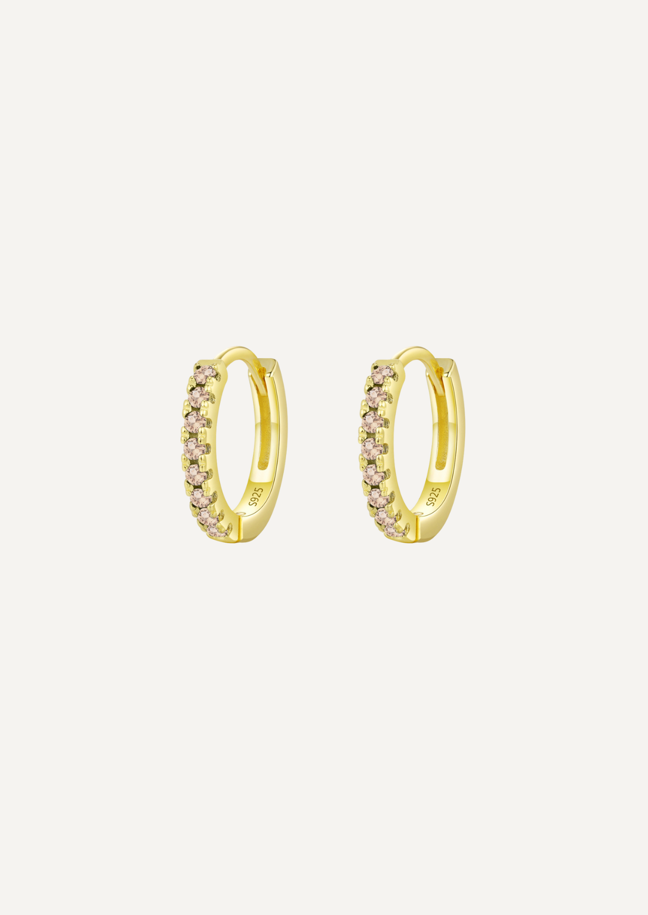 The Mira Champagne Gold Vermeil Earrings