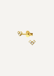 The Arc Gold Vermeil Stud Earrings