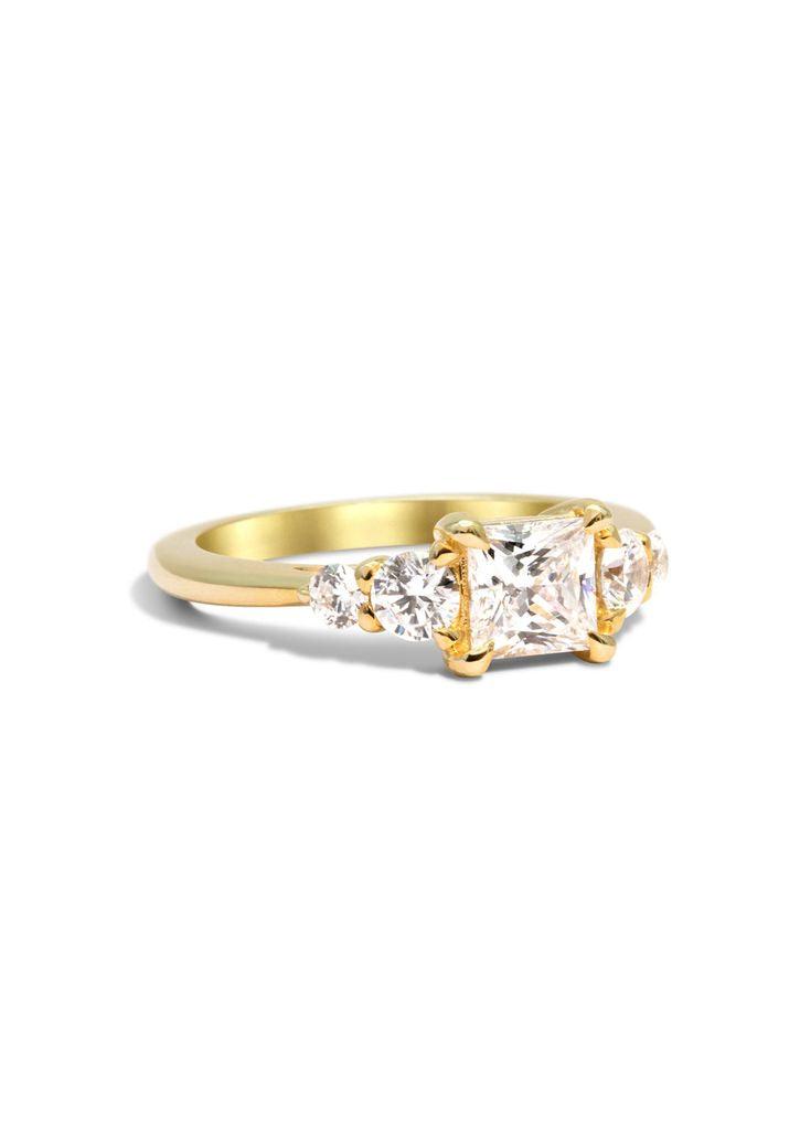 The Vera Yellow Gold Cultured Diamond Ring