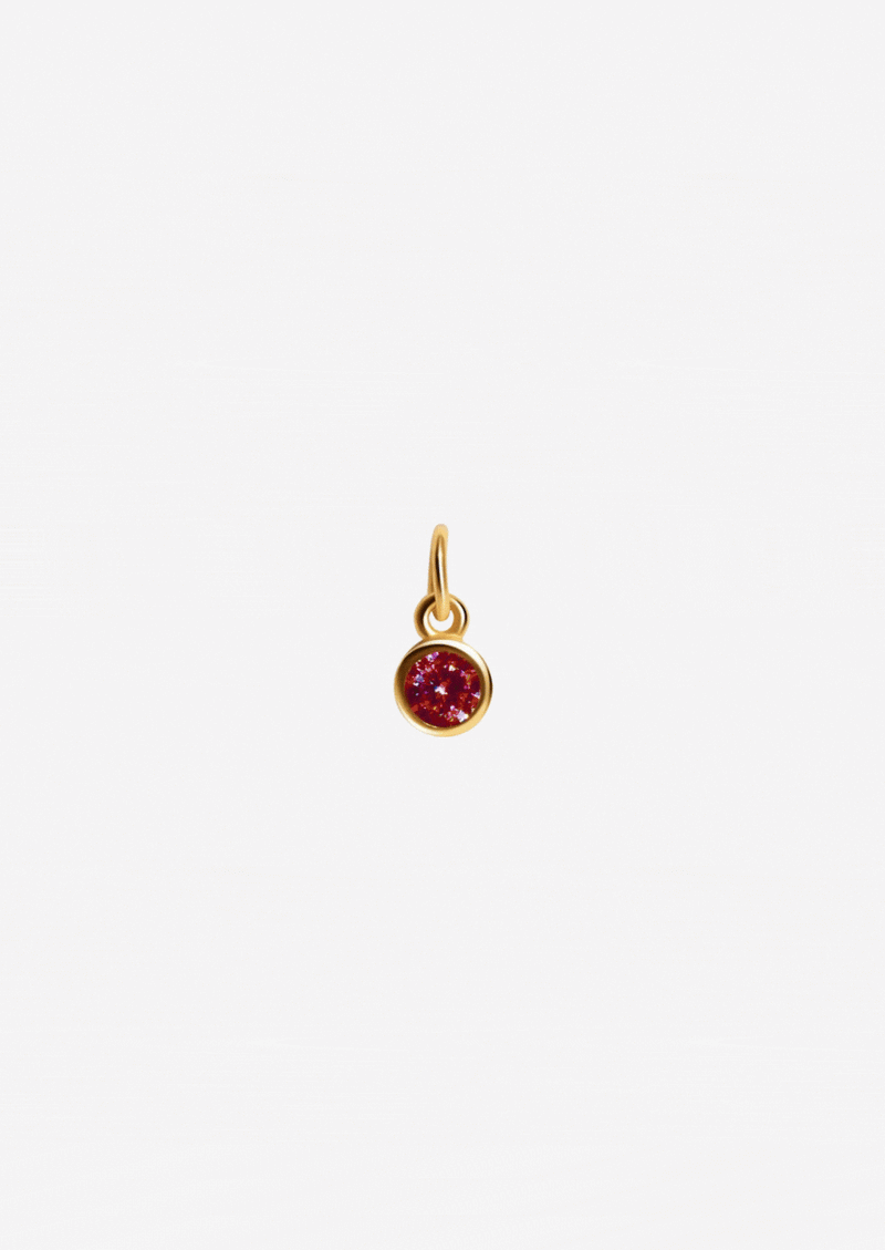 The Baby Fête 14ct Gold Vermeil Birthstone Pendant
