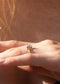 The Toi Et Moi White Gold Cultured Diamond Ring