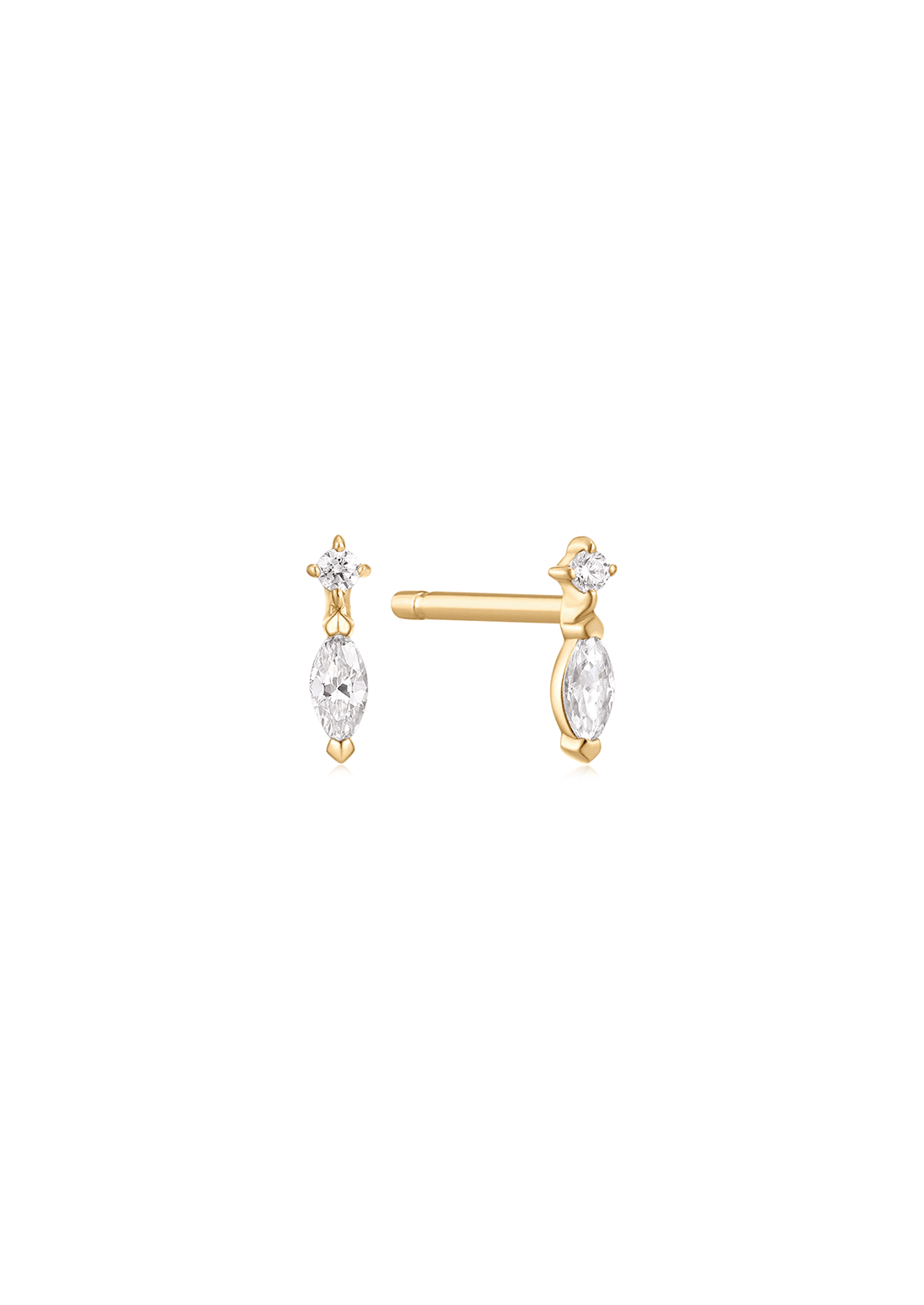 The Solstice Cultured Diamond 9ct Solid Gold Stud Earrings (Pair) - Molten Store