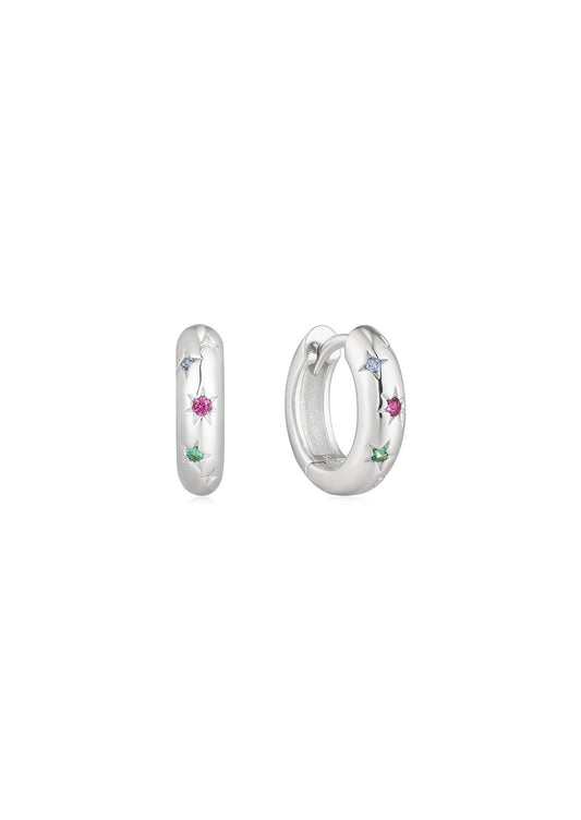 The Stargazer Silver Huggies
