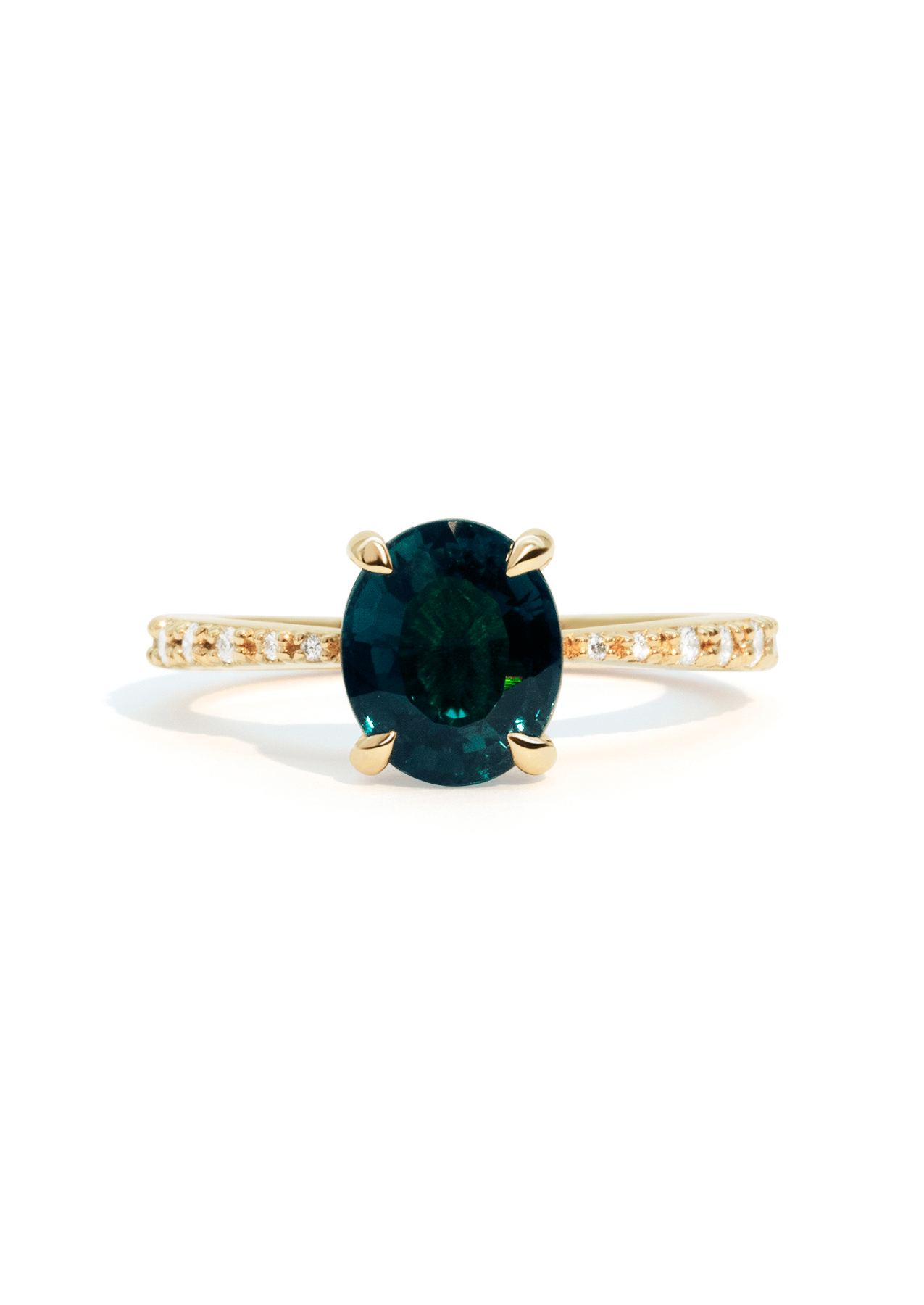 The Celine Ring with 2ct Indicolite Tourmaline - Molten Store