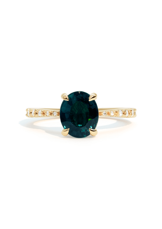 The Celine Ring with 2ct Indicolite Tourmaline - Molten Store