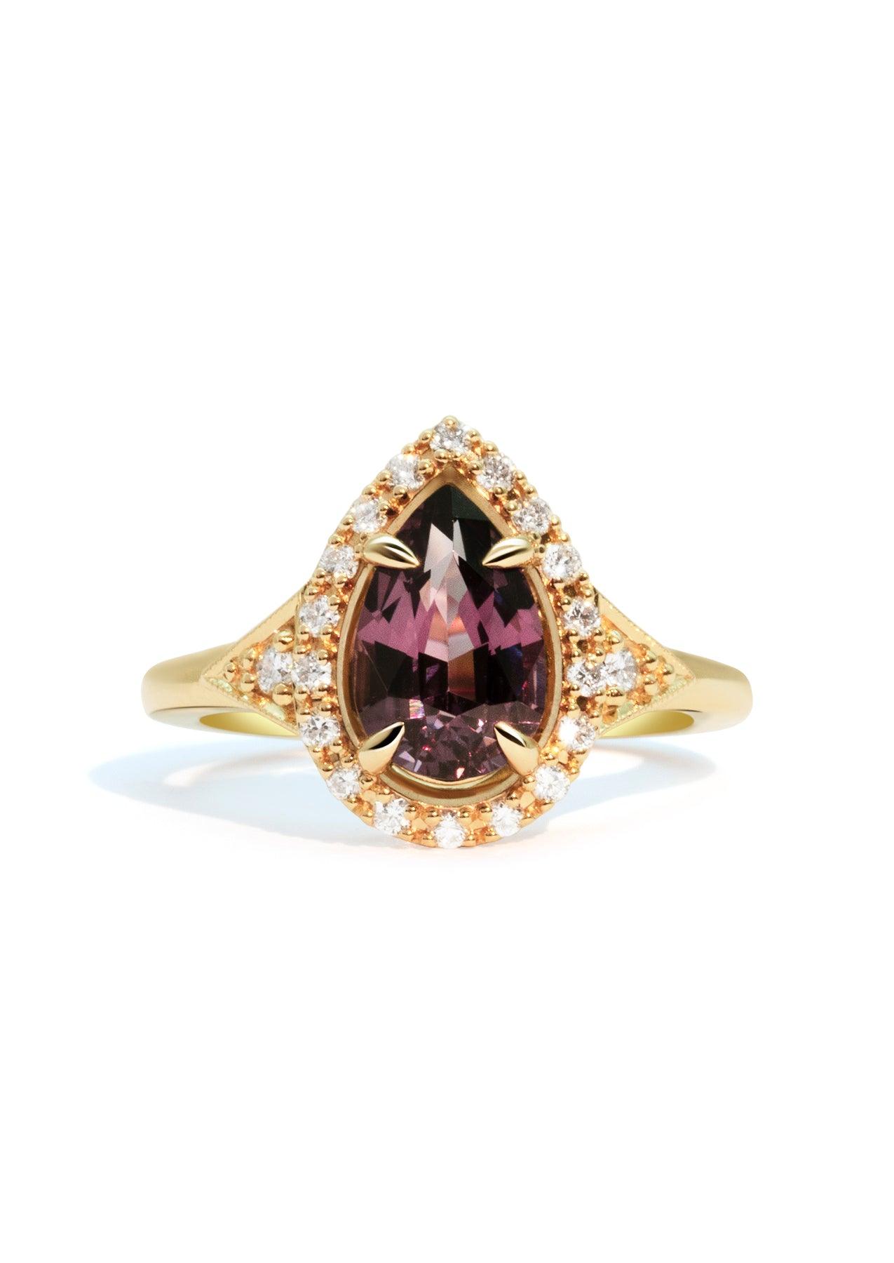 The Eliza Ring with 2ct Pear Spinel - Molten Store