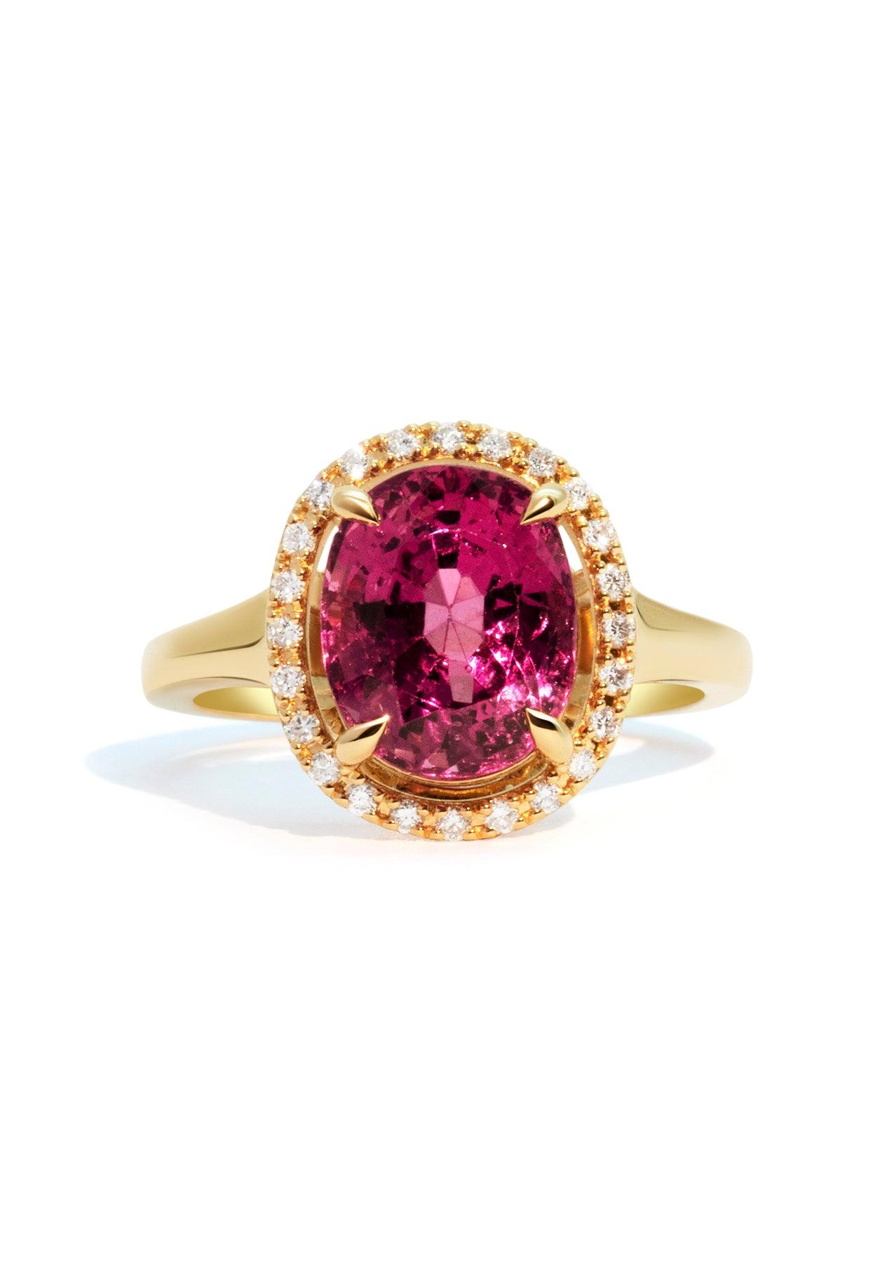 The Iris Ring with 4.4ct Oval Spinel - Molten Store