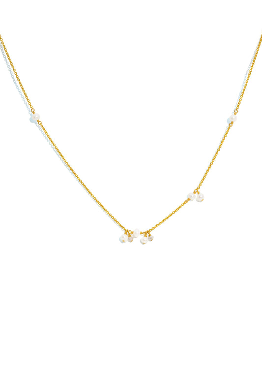 The Gold Petrichor Salt & Pepper Diamond Necklace