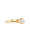The Toi Et Moi Ring with 0.26ct Round and 0.42ct Pear Cultured Diamond - Molten Store