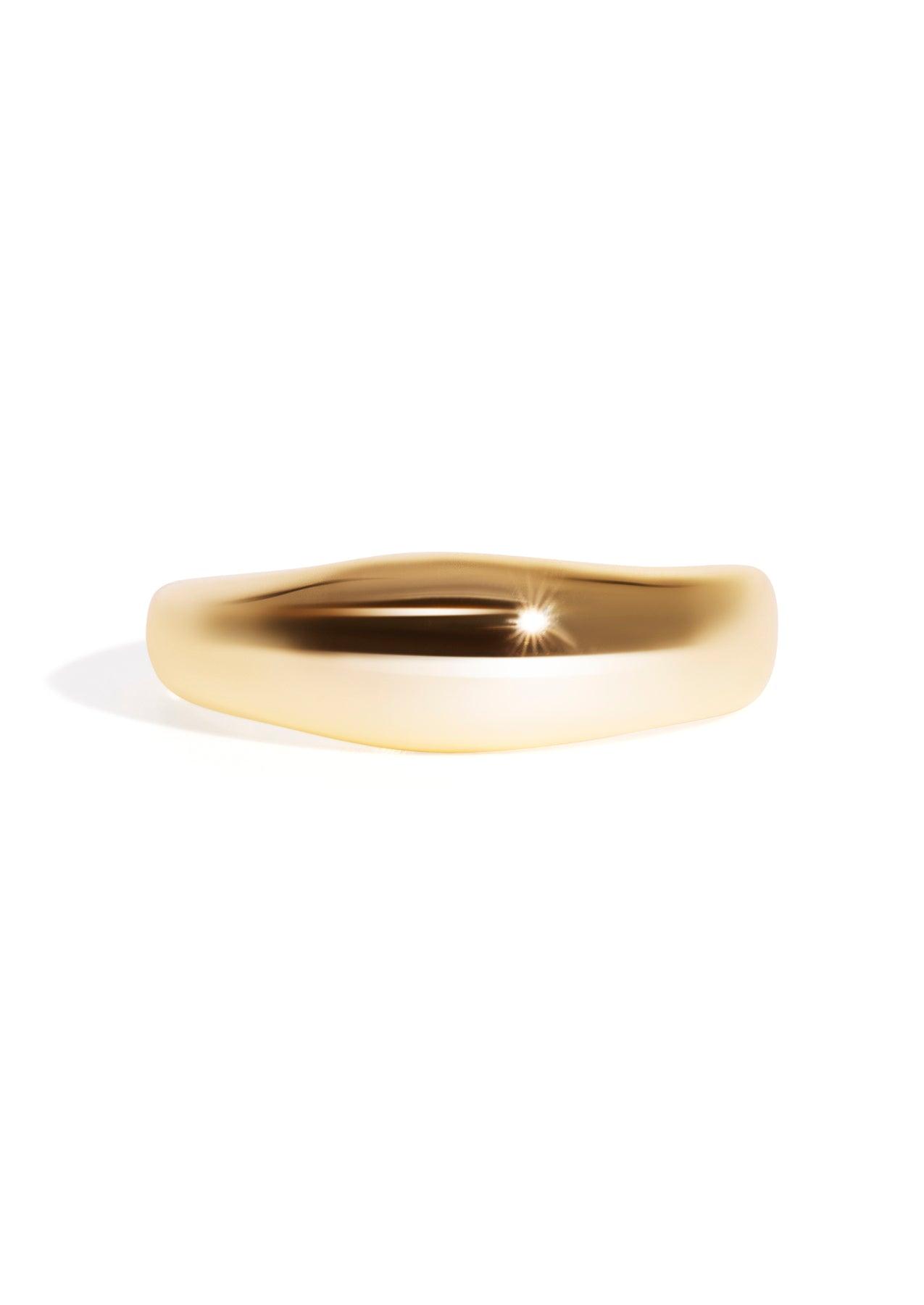 The Mellow 14ct Gold Vermeil Signet Ring - Molten Store