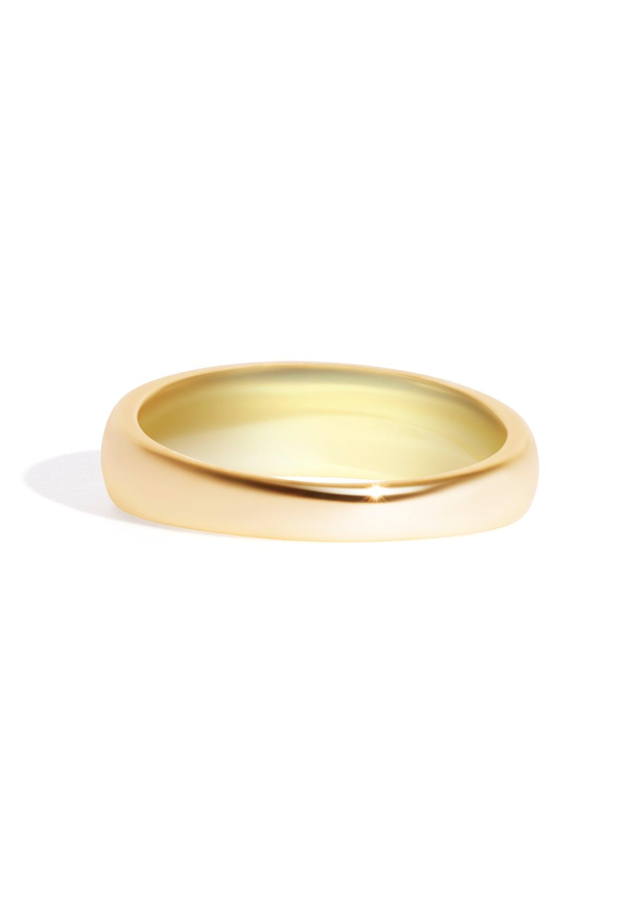 The To The Moon Pearl 14ct Gold Vermeil Signet Ring - Molten Store