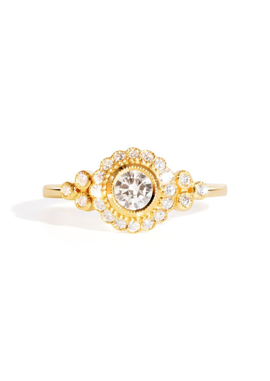The Cosima Ring with 0.57ct Round Cultured Diamond - Molten Store