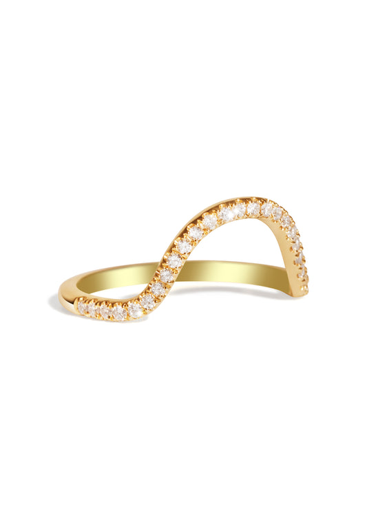 The Swoon Diamond Yellow Gold Band