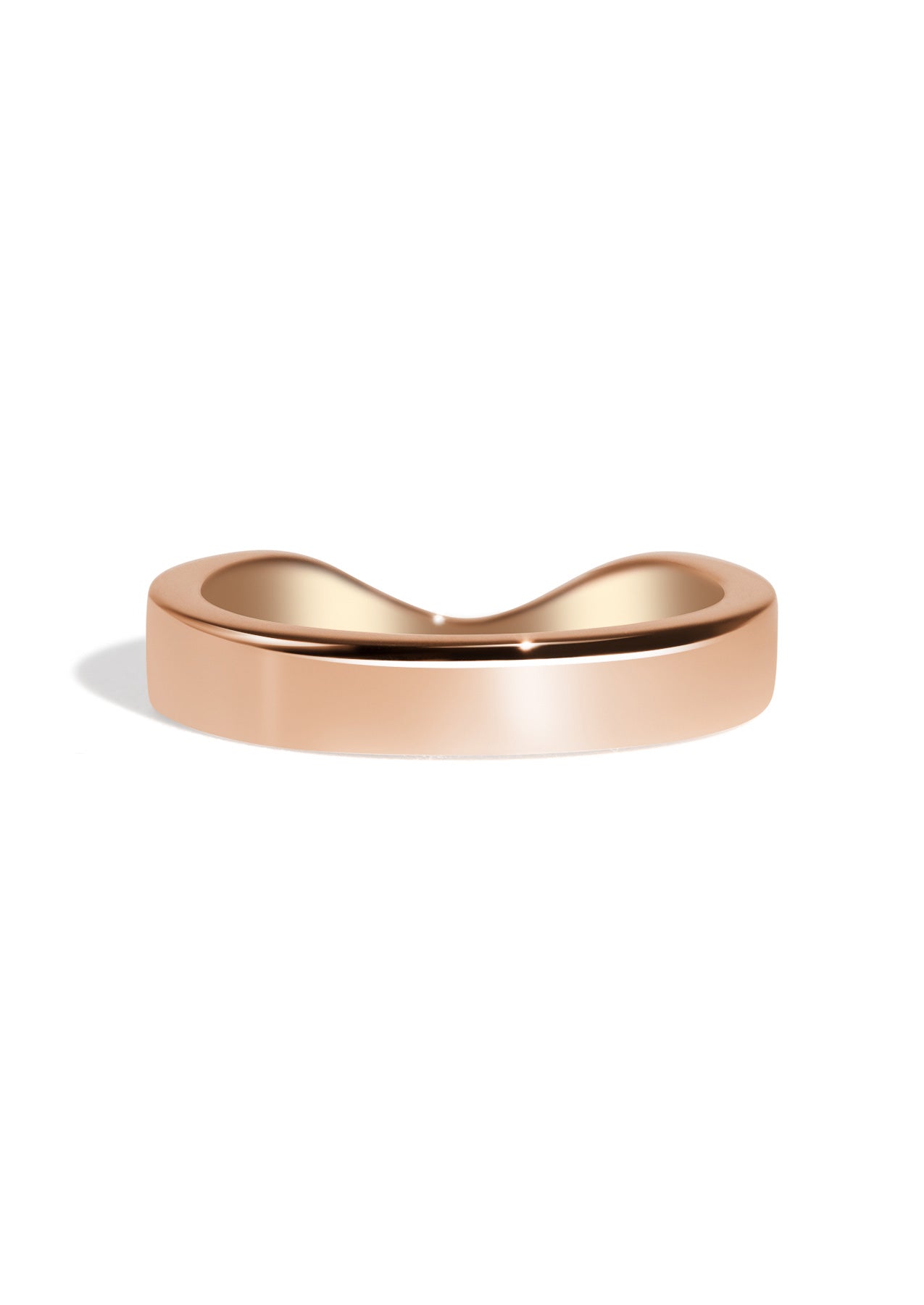 The Swoop Rose Gold Band