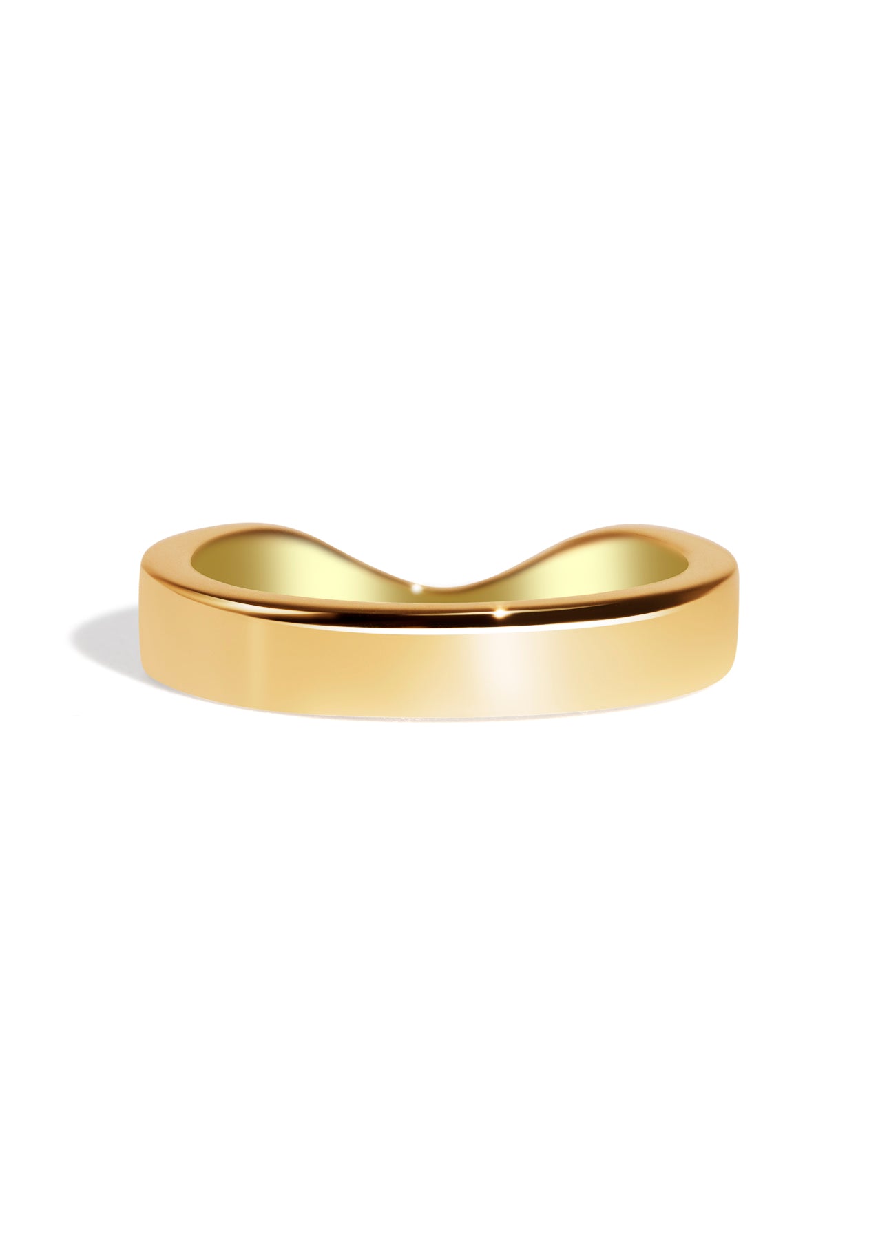 The Swoop Yellow Gold Band