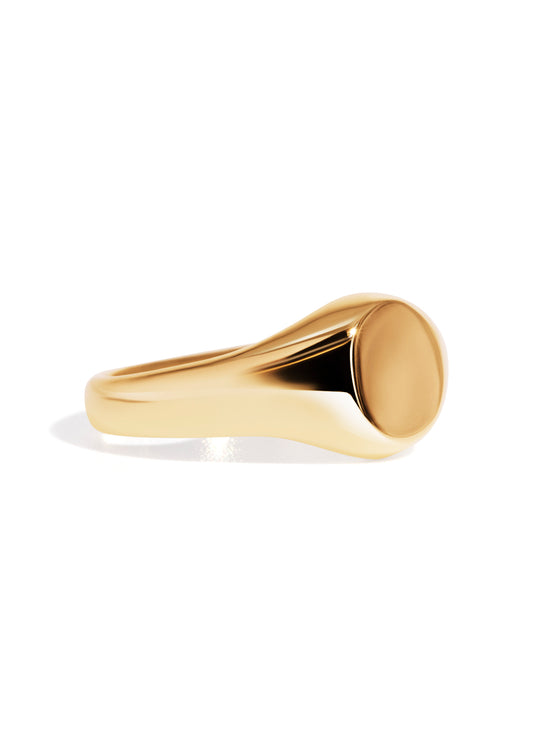 The Echo Yellow Gold Signet Ring
