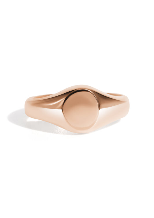 The Echo Rose Gold Signet Ring