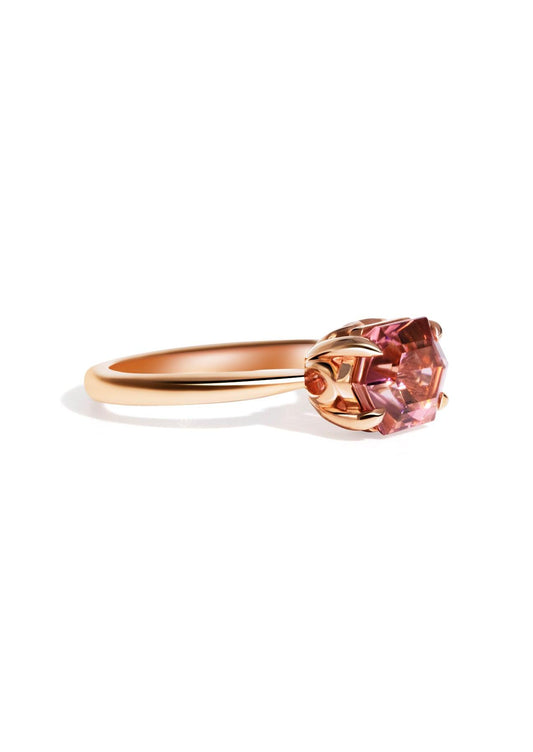 The June Ring with 3.23ct Hexagon Tourmaline - Molten Store