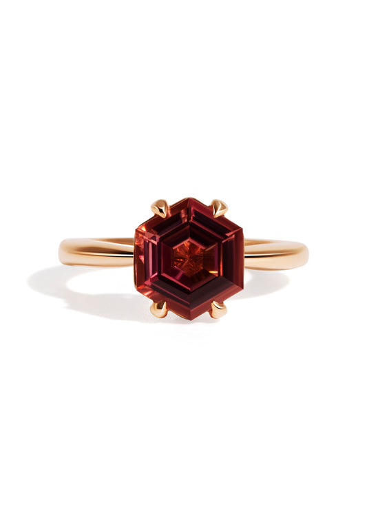 The June Ring with 2.47ct Hexagon Tourmaline
