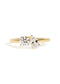 The Toi Et Moi 0.5ct Round and 0.5ct Pear Cultured Diamond Ring - Molten Store