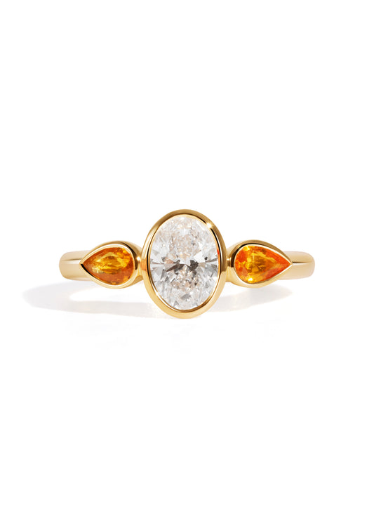 The Beatrice Ring with 1ct Cultured Diamond
