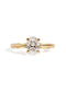 The June Ring with 1.11ct Oval Cultured Diamond
