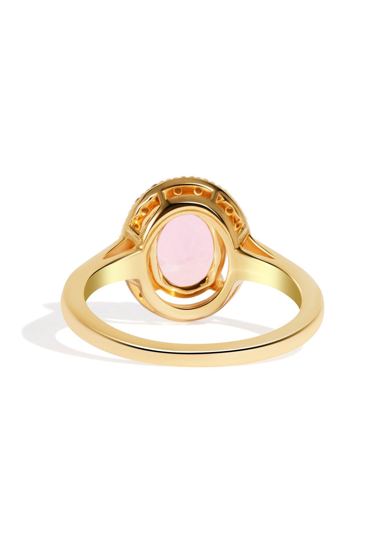 The Iris Ring with 2.29ct Oval Morganite - Molten Store